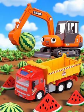 挖掘机的视频动画,高效施工的视觉盛宴